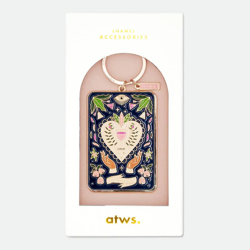 ATWTS | KEYCHAIN - TAROT TIPSY CARD