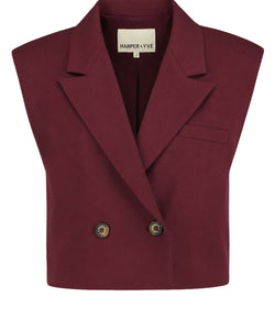 HARPER & YVE | ESMEE GILET - TIPSY RED