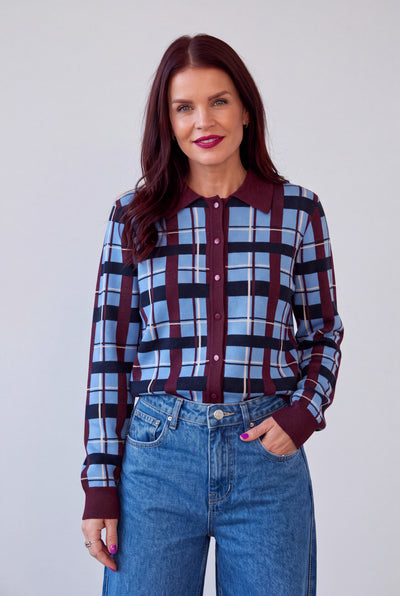 NÜMPH | SISLA CARDIGAN - AZURINE