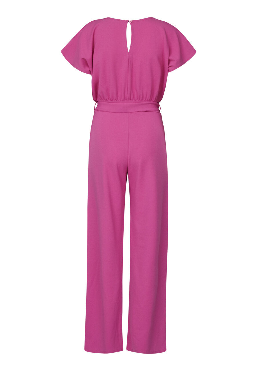 JUMPSUIT | GIRL V-NECK - WILD PINK