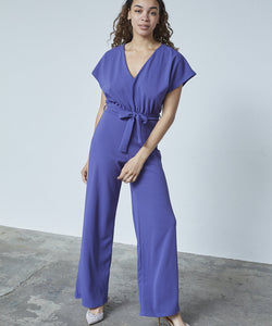 JUMPSUIT | GIRL V-NECK - BLUE INDIGO