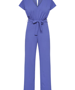 JUMPSUIT | GIRL V-NECK - BLUE INDIGO