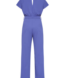 JUMPSUIT | GIRL V-NECK - BLUE INDIGO