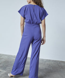 JUMPSUIT | GIRL V-NECK - BLUE INDIGO