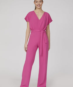 JUMPSUIT | GIRL V-NECK - WILD PINK