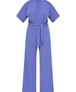 GIRL TURTLENECK JUMPSUIT - BLUE INDIGO