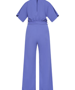 GIRL TURTLENECK JUMPSUIT - BLUE INDIGO