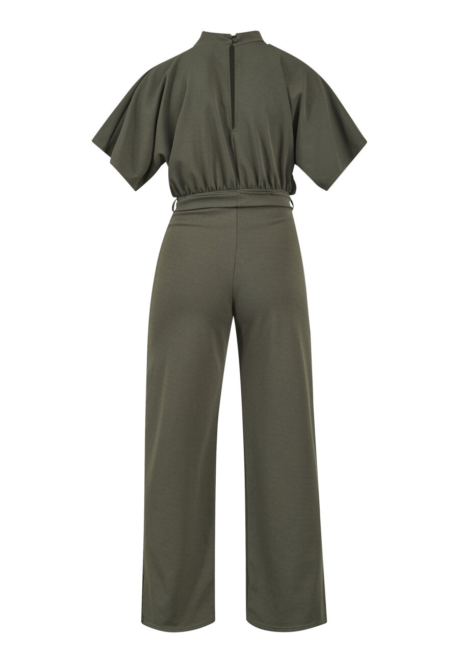GIRL TURTLENECK JUMPSUIT - KHAKI GREEN