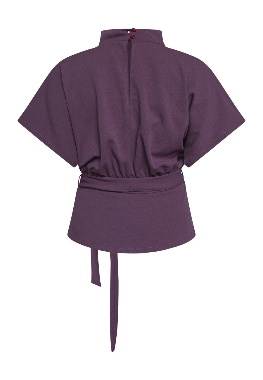 GIRL TOP - DEEP BORDEAUX