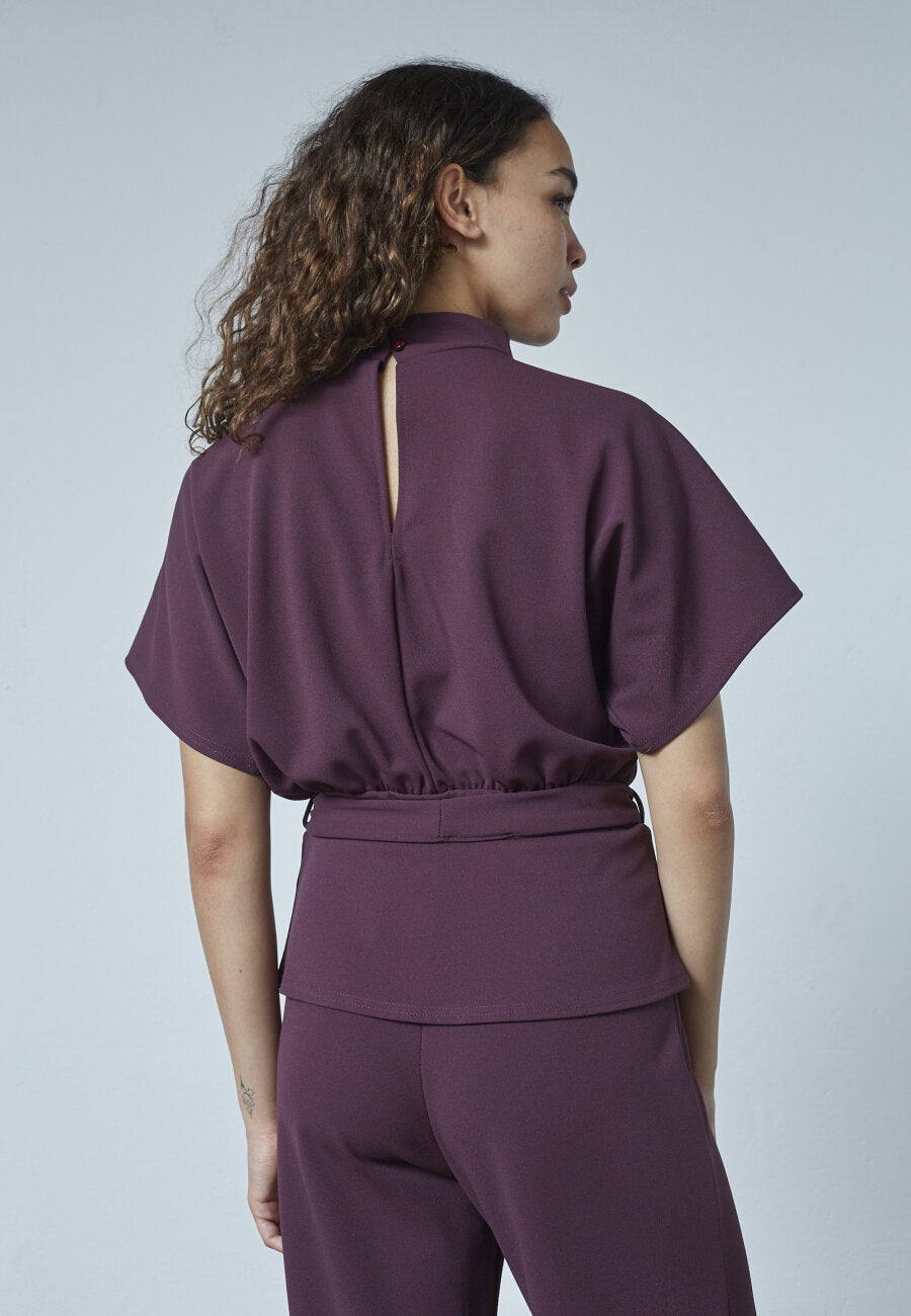 GIRL TOP - DEEP BORDEAUX