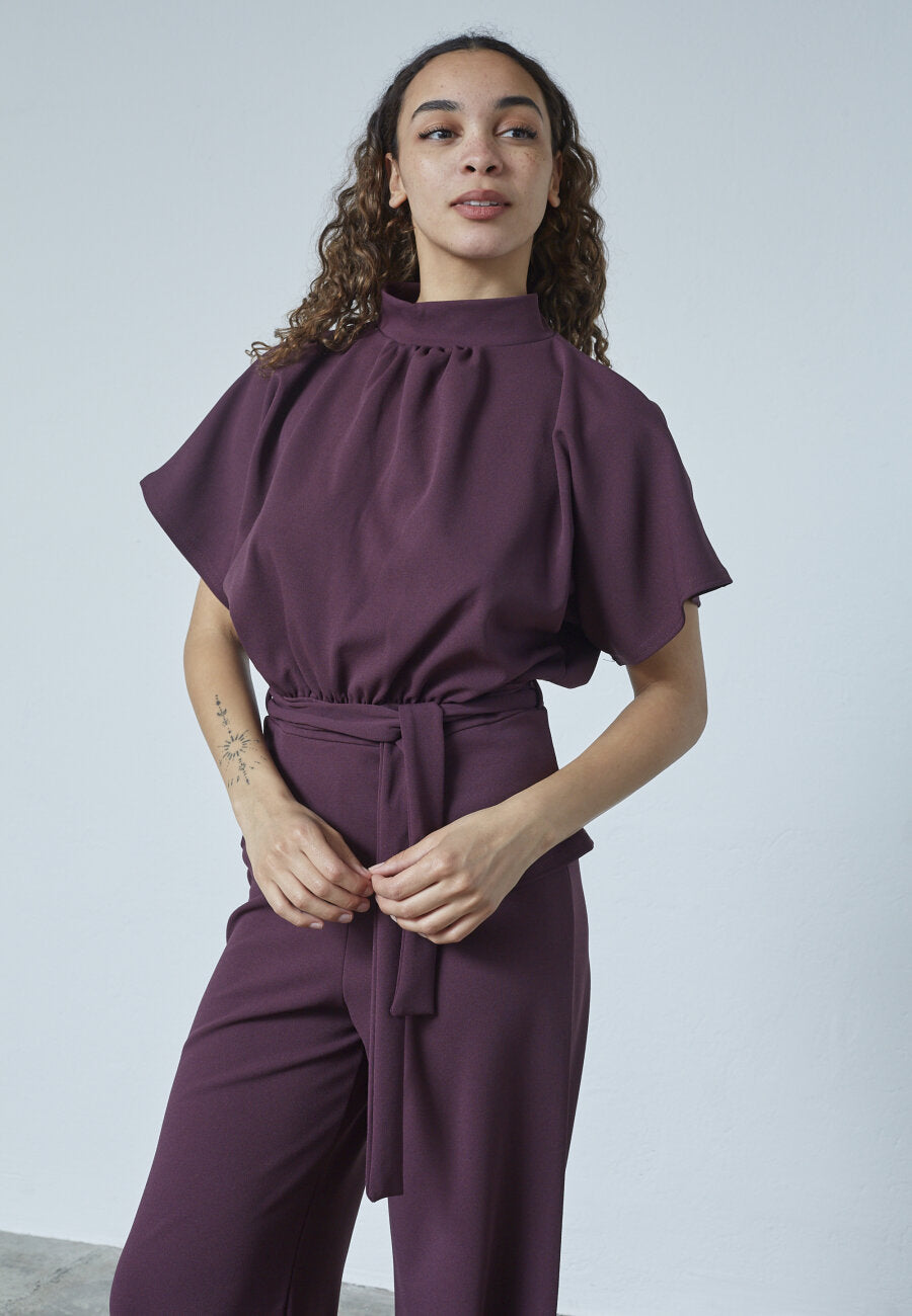 GIRL TOP - DEEP BORDEAUX