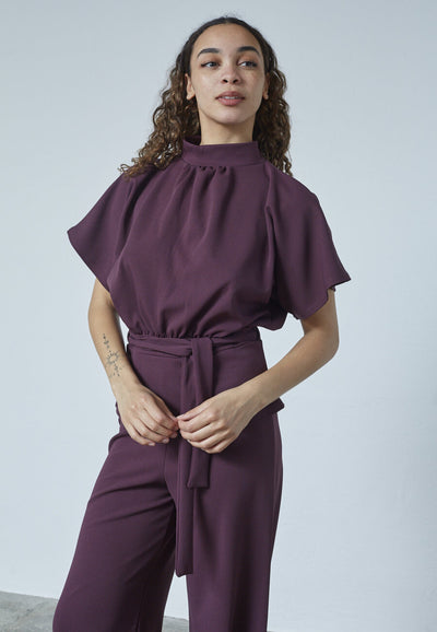 GIRL TOP - DEEP BORDEAUX