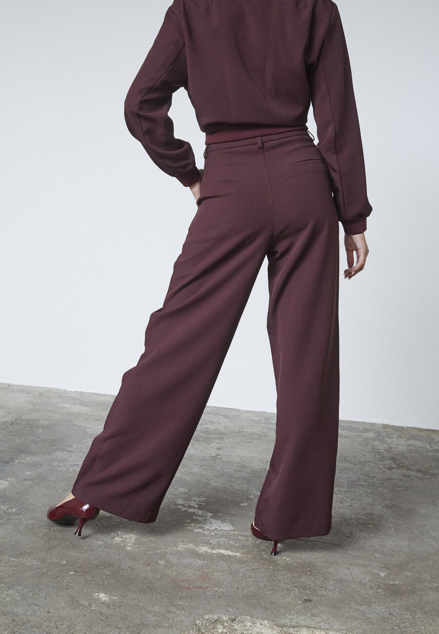 GREAT PANTS - DEEP BORDEAUX