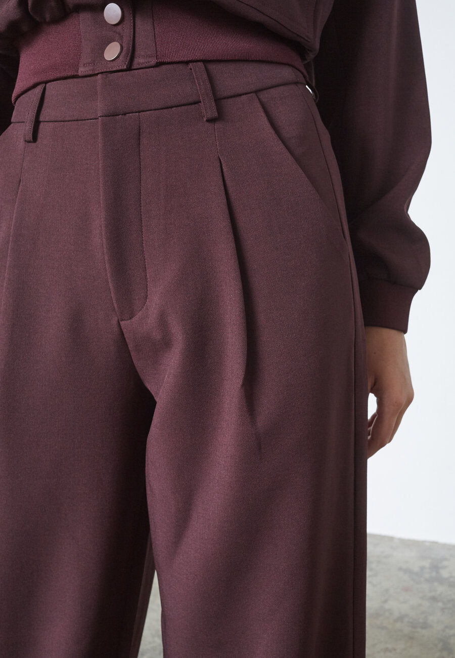 GREAT PANTS - DEEP BORDEAUX