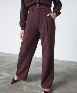 GREAT PANTS - DEEP BORDEAUX