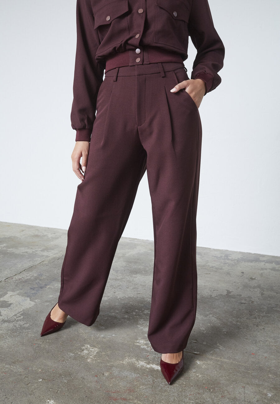 GREAT PANTS - DEEP BORDEAUX