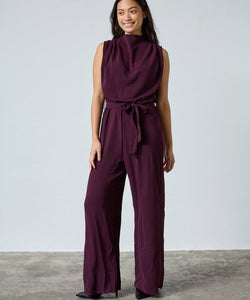 GUTO LS JUMPSUIT - DEEP BORDEAUX