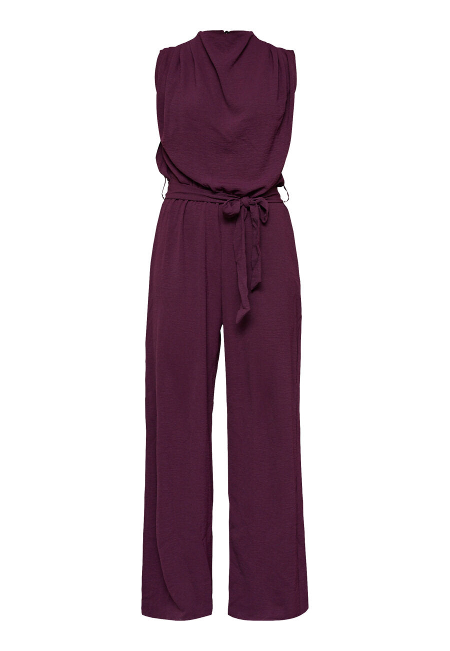 GUTO LS JUMPSUIT - DEEP BORDEAUX