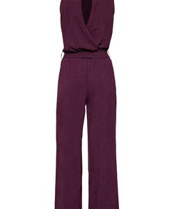 GUTO LS JUMPSUIT - DEEP BORDEAUX