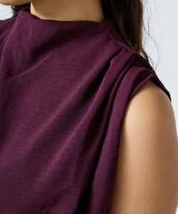 GUTO LS JUMPSUIT - DEEP BORDEAUX