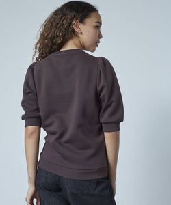 PEVA PUFF PULLOVER - DARK CHOCOLATE