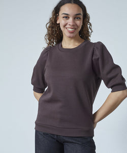 PEVA PUFF PULLOVER - DARK CHOCOLATE