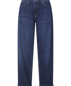OLLIE WIDE LEG JEANS - DARK BLUE WASH