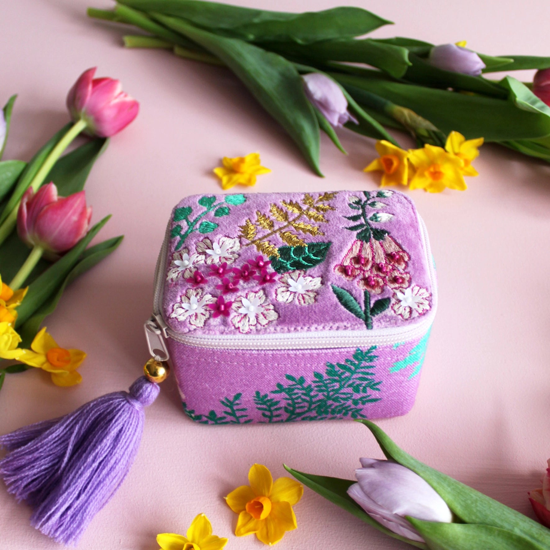 POSY TRINKET BOX - PURPLE