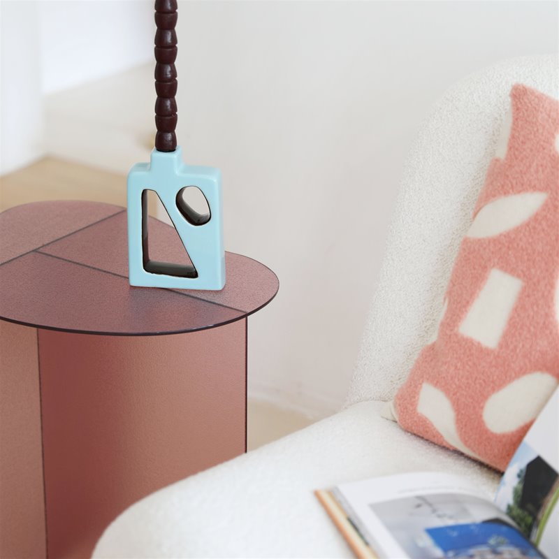 &K | CANDLE HOLDER FLUSH - BLUE