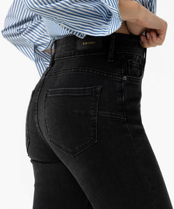 BOOTCUT MW JEANS - BLACK