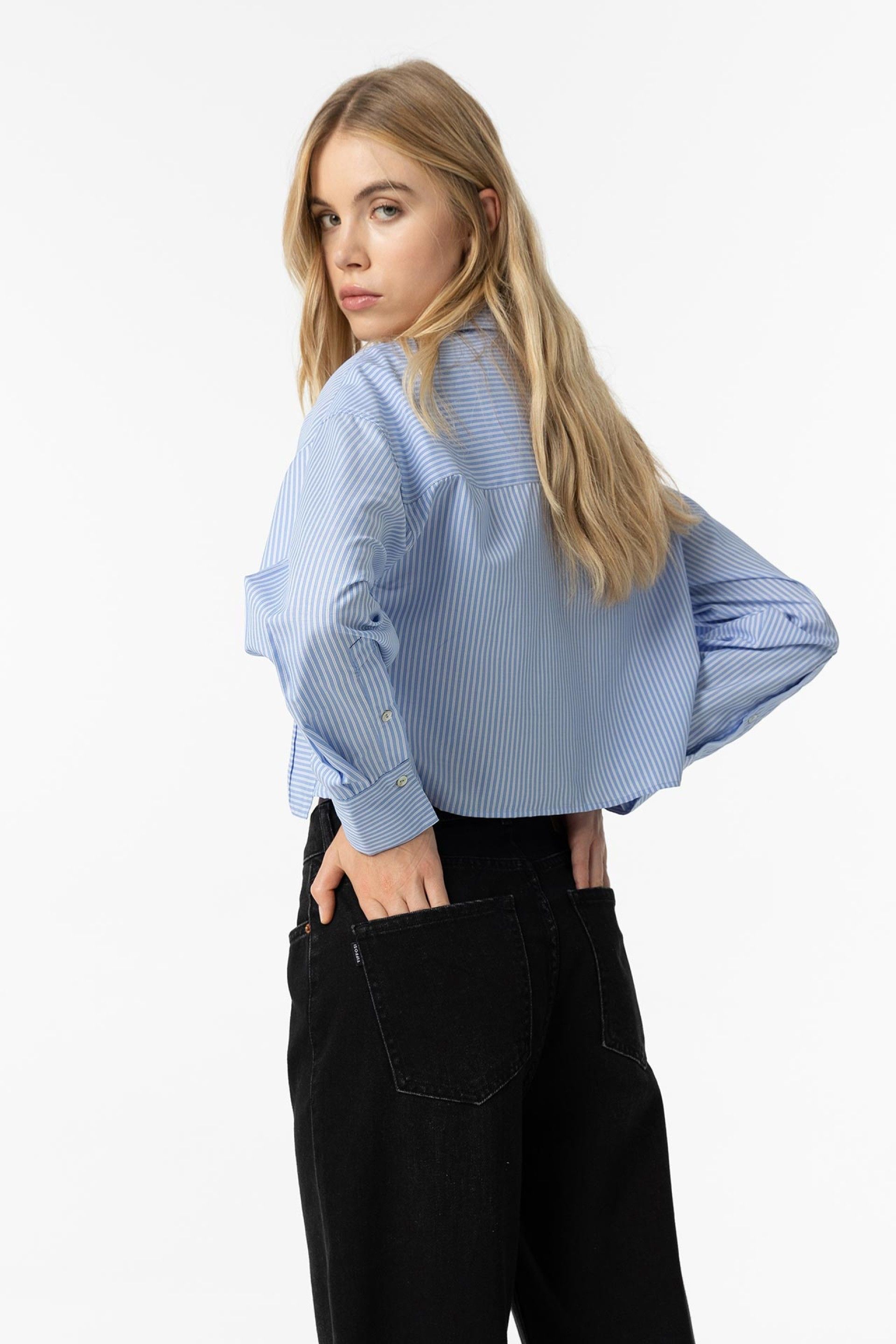 BONNYE WIDE LEG JEANS - DARK GREY