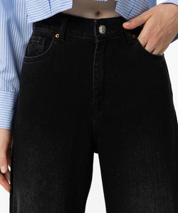 BONNYE WIDE LEG JEANS - DARK GREY