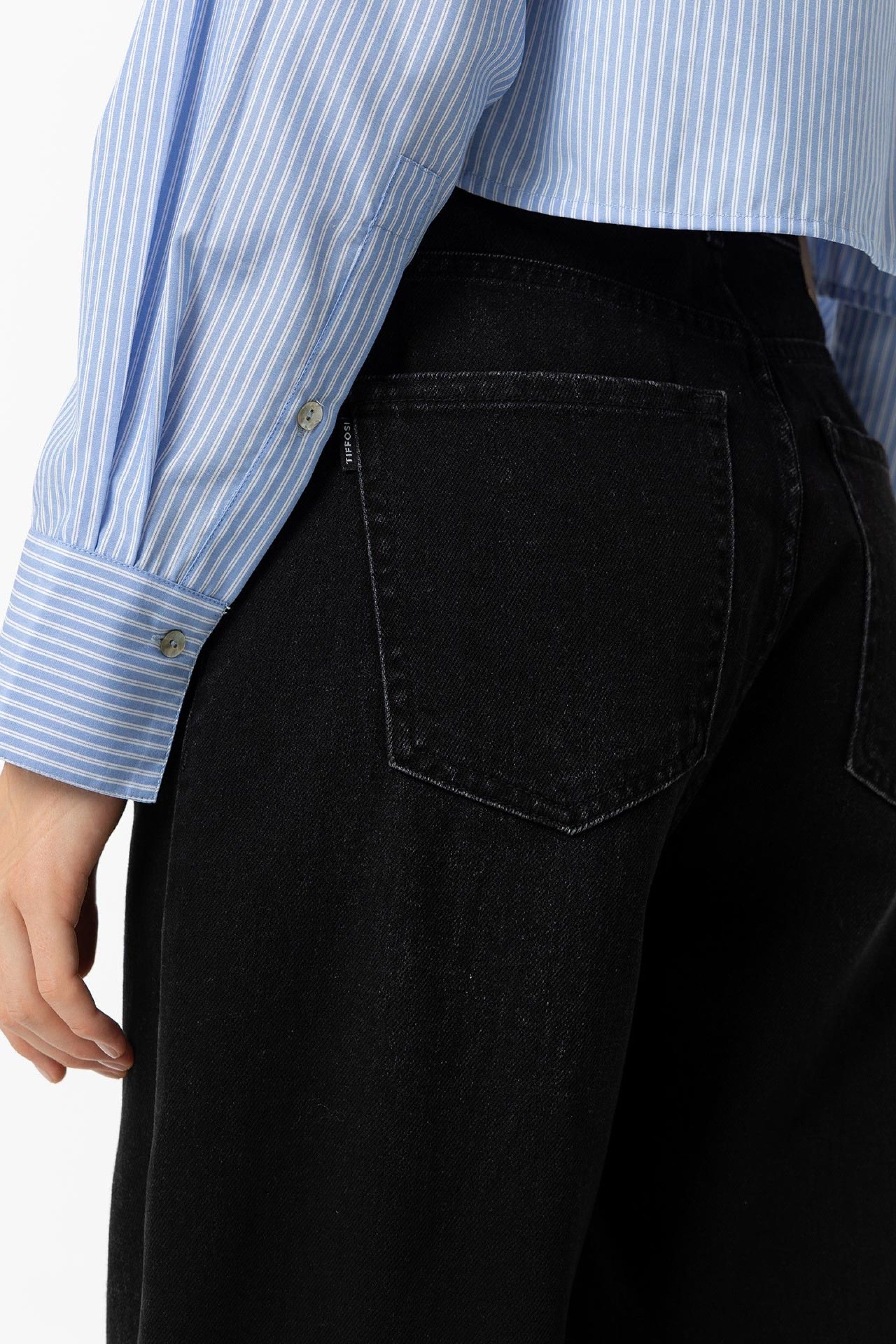 BONNYE WIDE LEG JEANS - DARK GREY