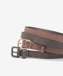 SIA BELT - METALLIC GREY