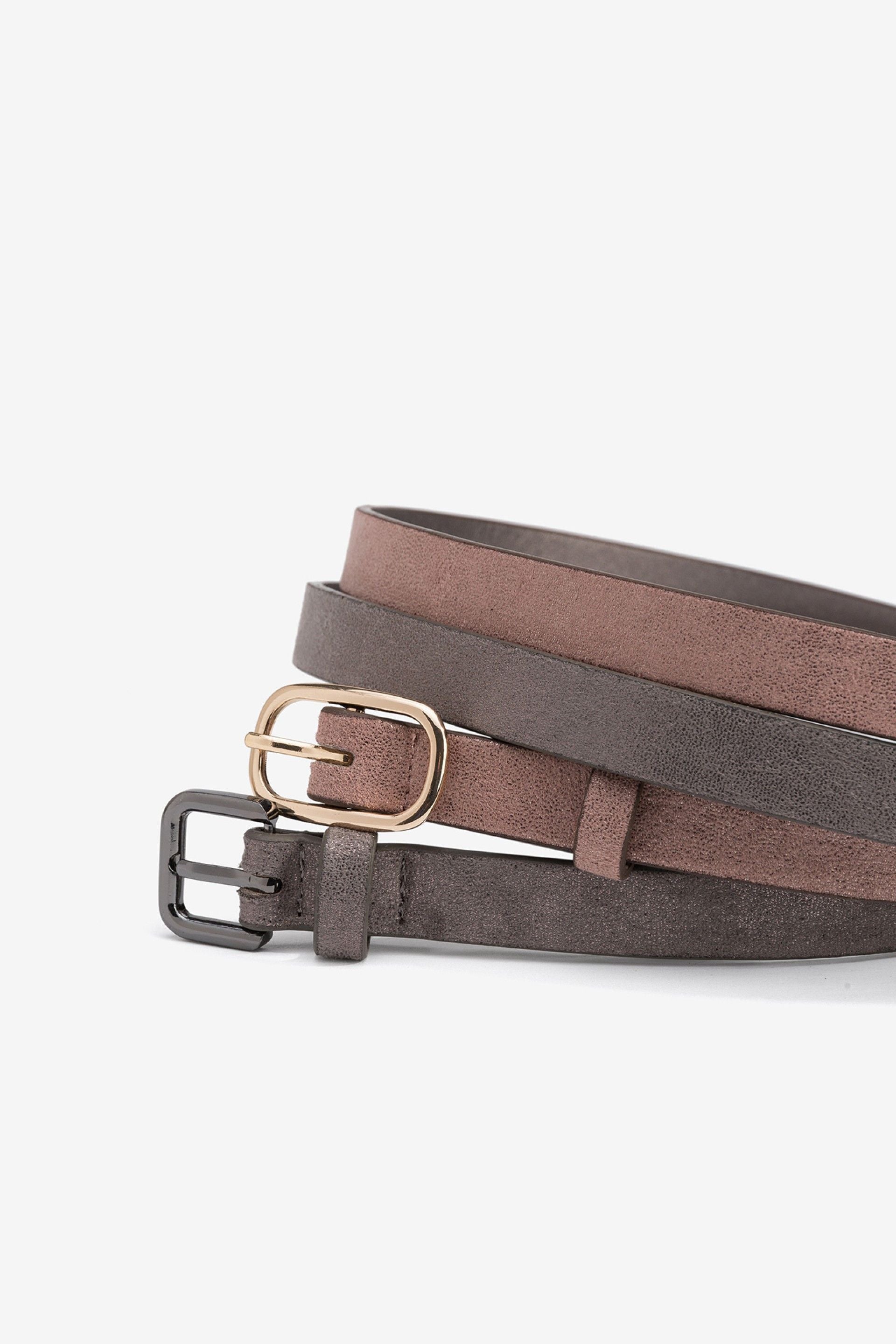 SIA BELT - METALLIC GREY