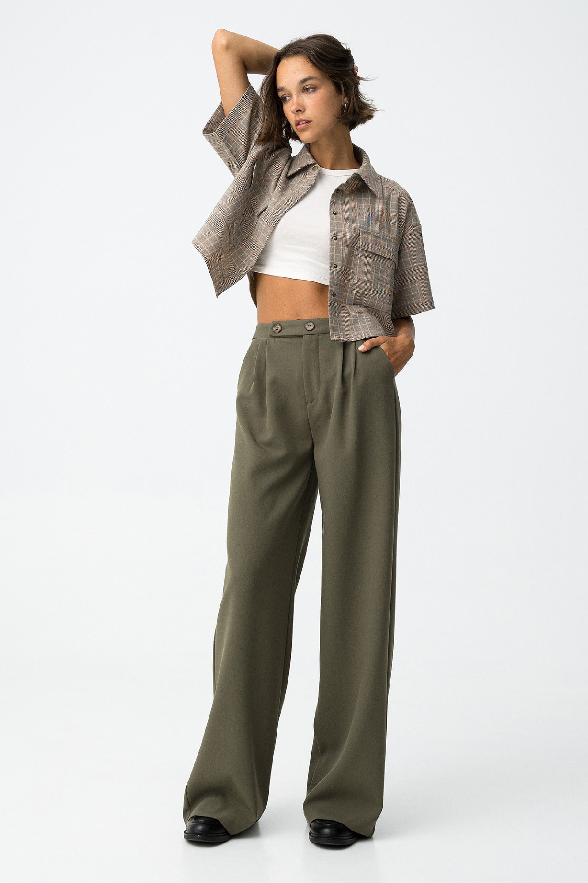 HANK LADY TROUSERS - PATINA GREEN