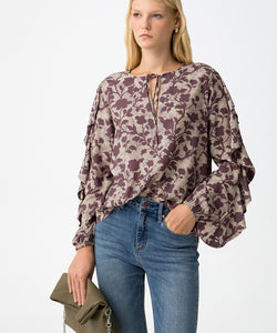 MILLER BLOUSE - CHESTNUT