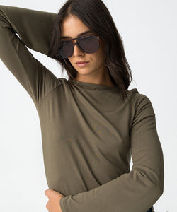 SAULT BASIC LS TOP - PATINA GREEN