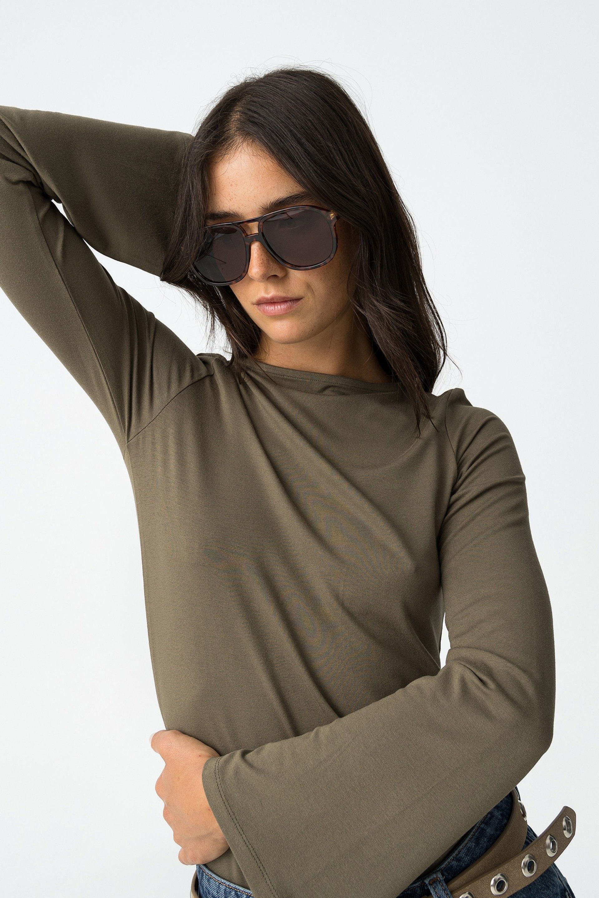 SAULT BASIC LS TOP - PATINA GREEN