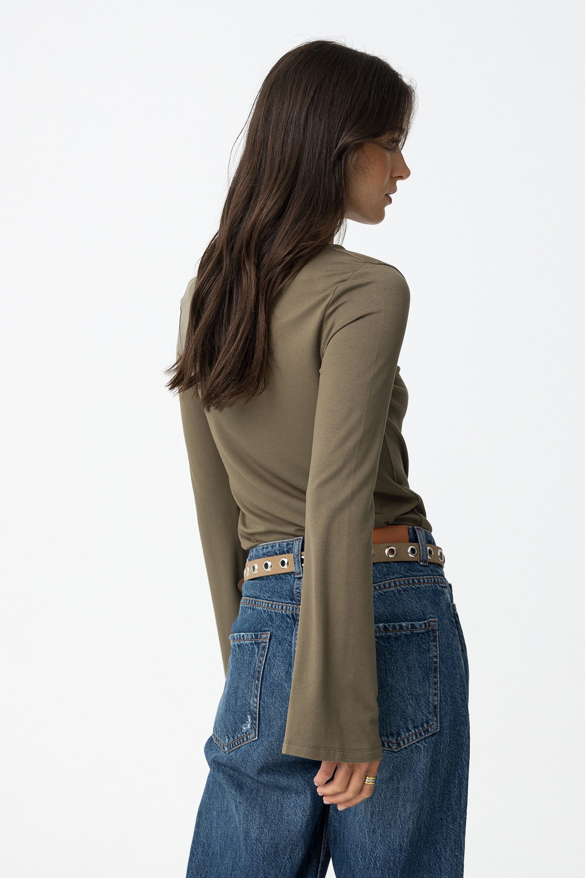 SAULT BASIC LS TOP - PATINA GREEN