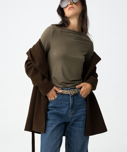 SAULT BASIC LS TOP - PATINA GREEN
