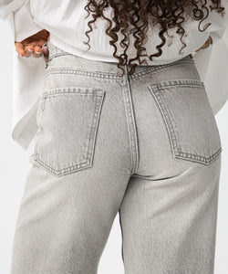 BONNYE WIDE LEG JEANS - LIGHT GREY