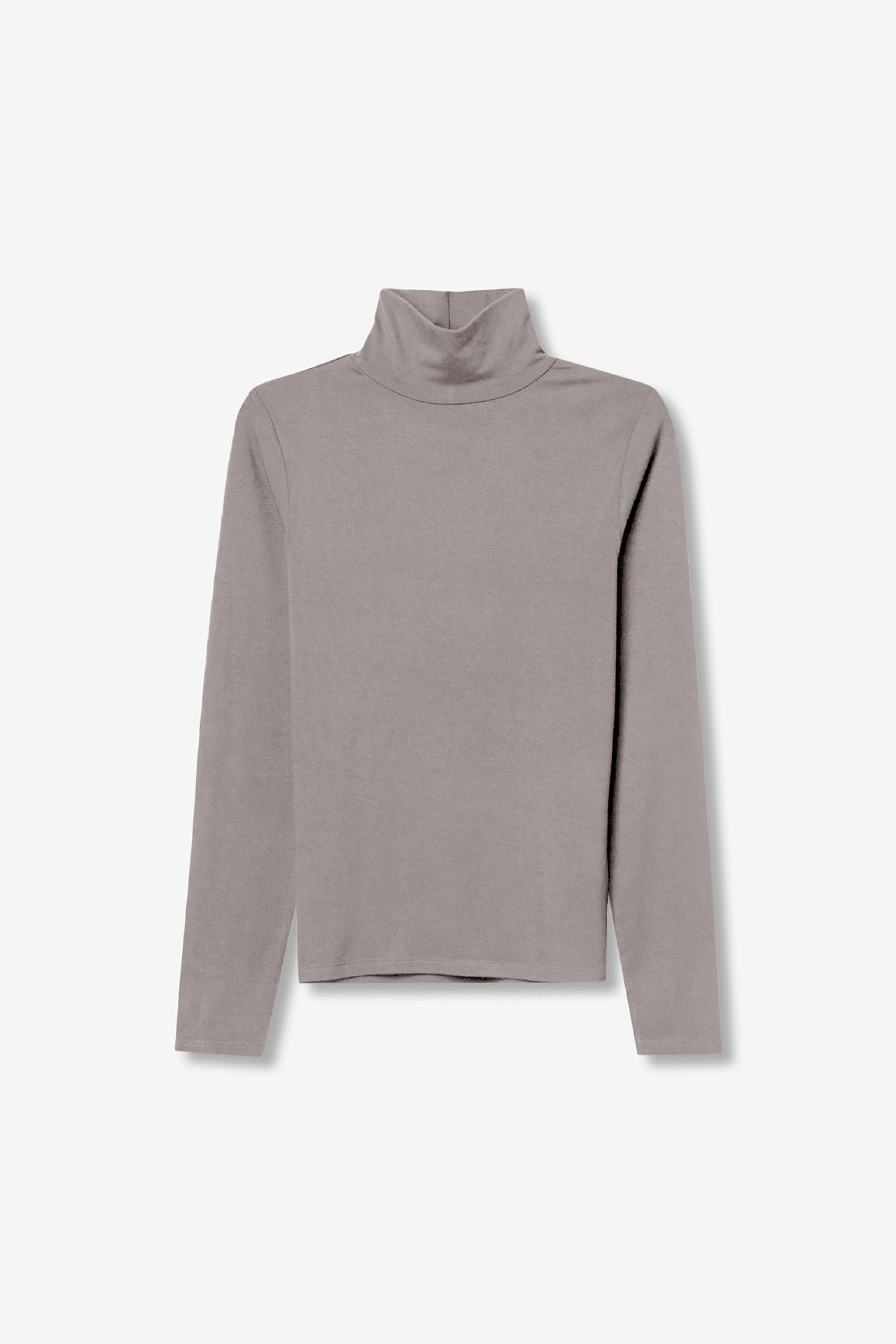 MURCIA  LS TURTLENECK TOP - STEEL GREY