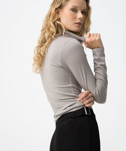 MURCIA  LS TURTLENECK TOP - STEEL GREY