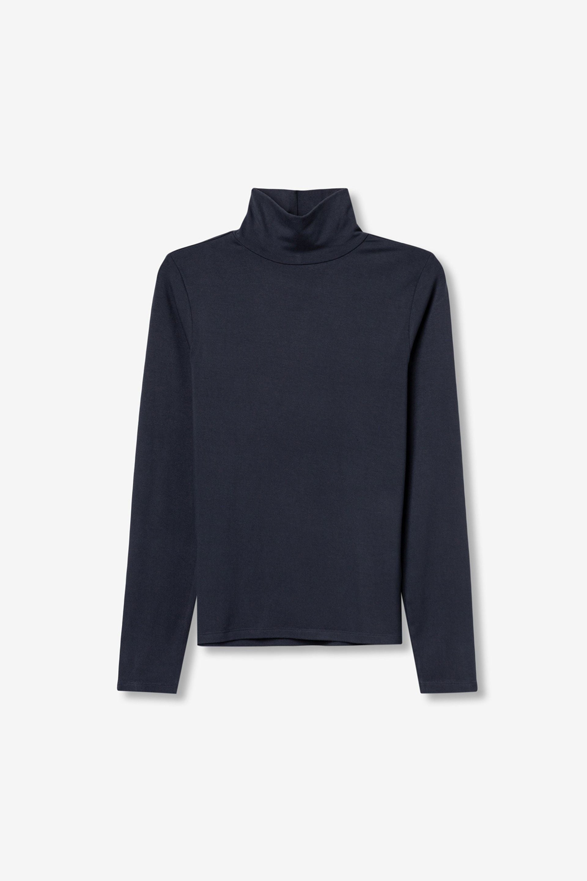 MURCIA  LS TURTLENECK TOP - LYONS BLUE