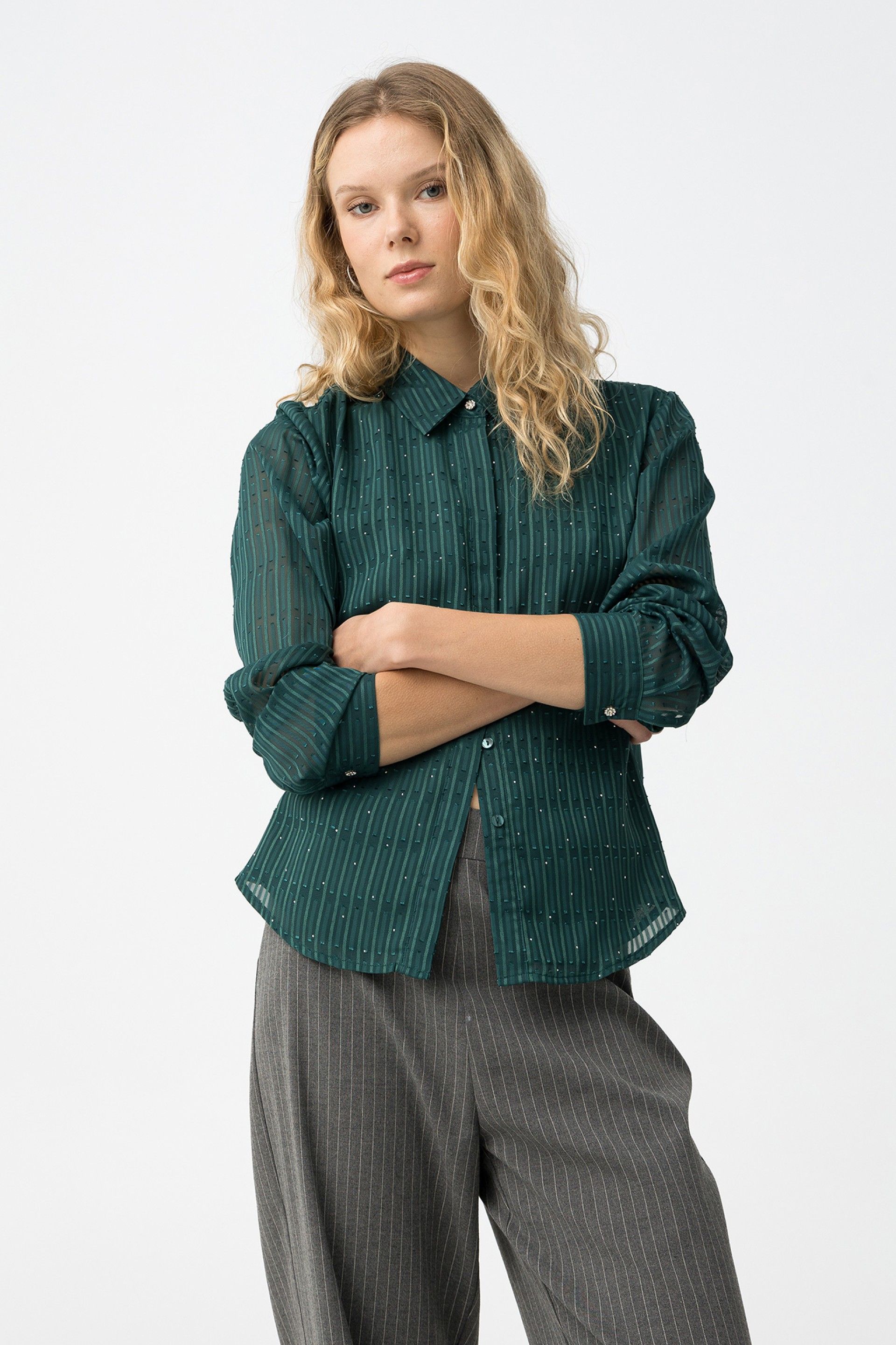 RELUZENTE BLOUSE - TREKKING GREEN