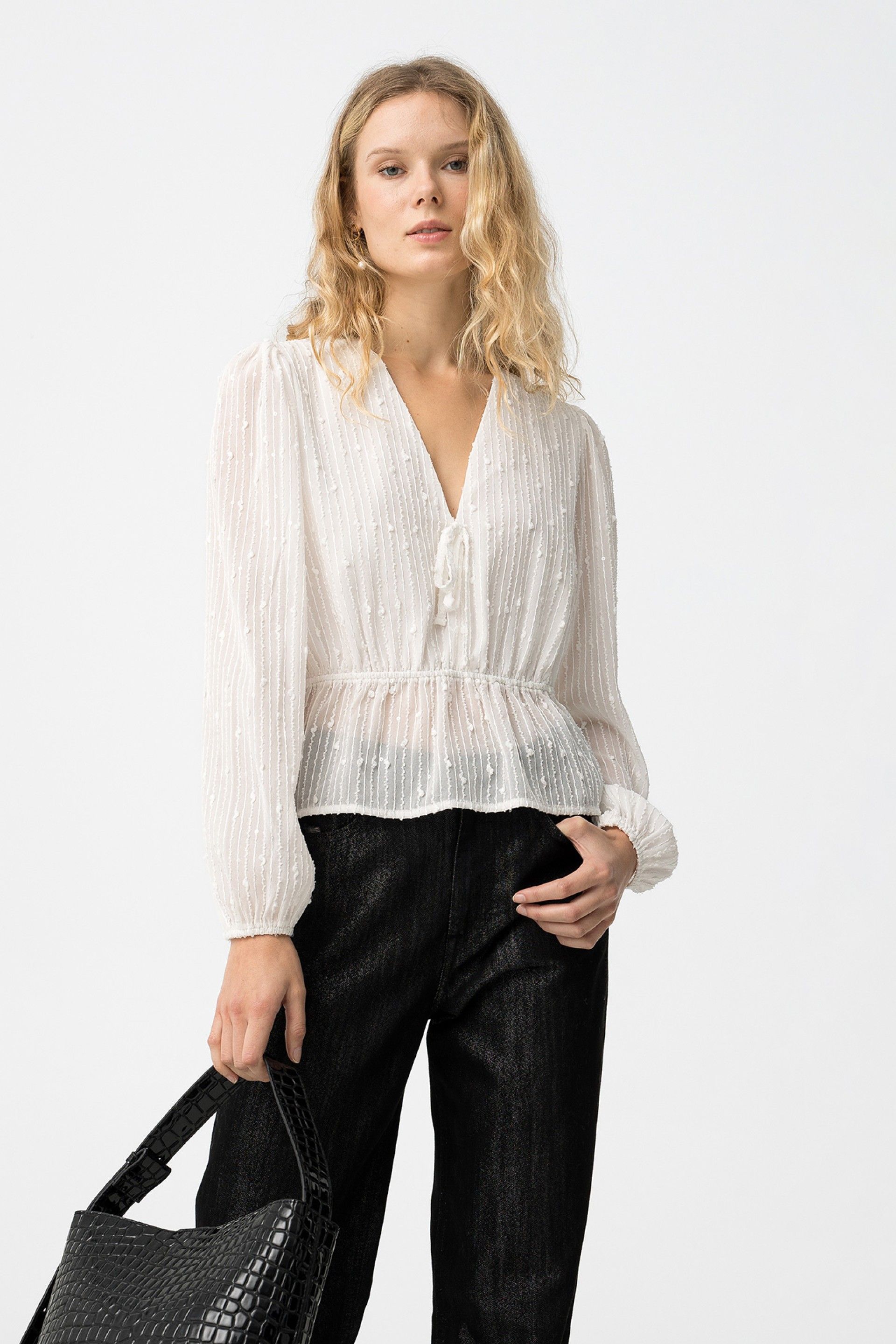 REQUINTADO LS BLOUSE - STAR WHITE