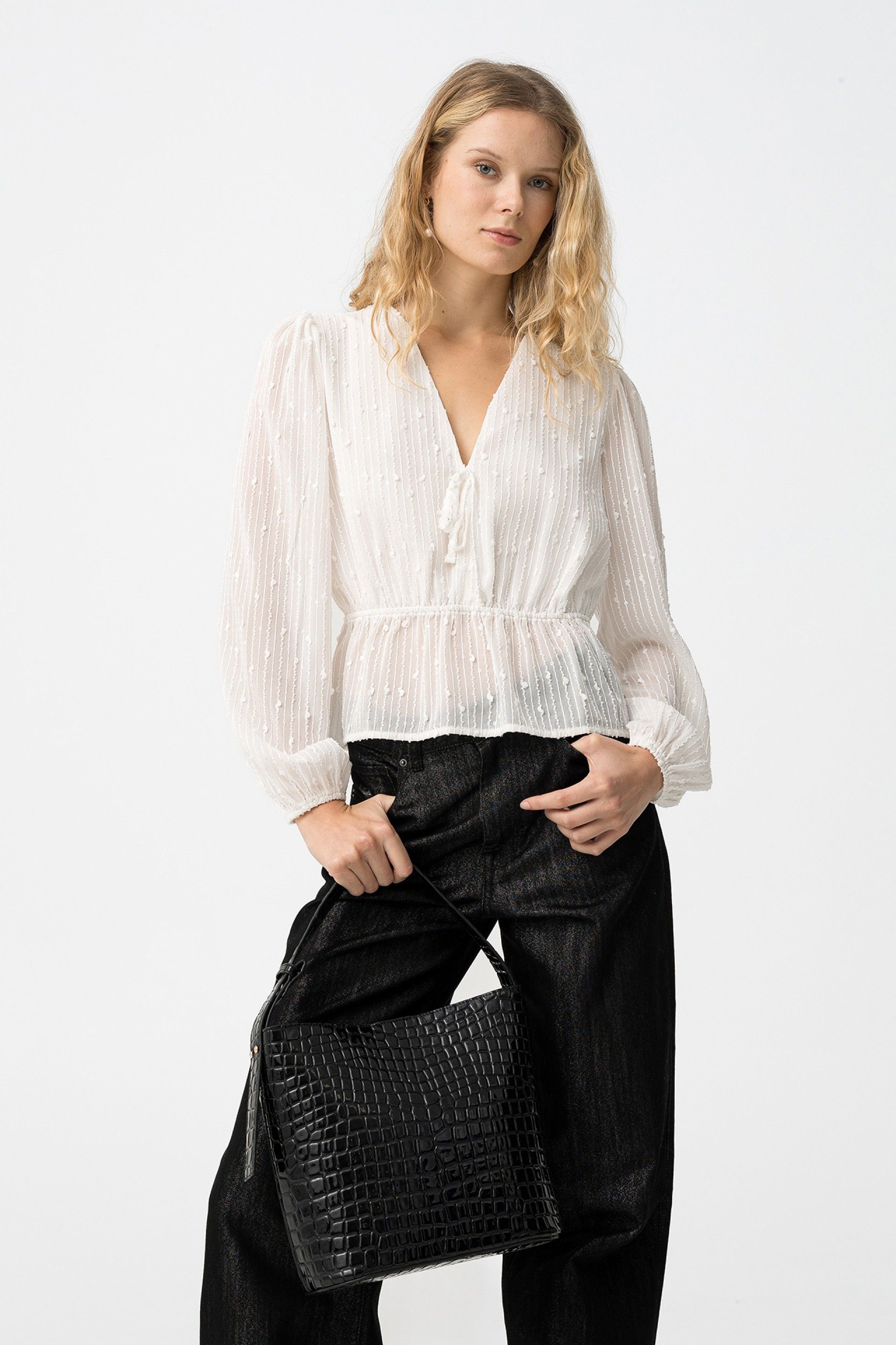 REQUINTADO LS BLOUSE - STAR WHITE