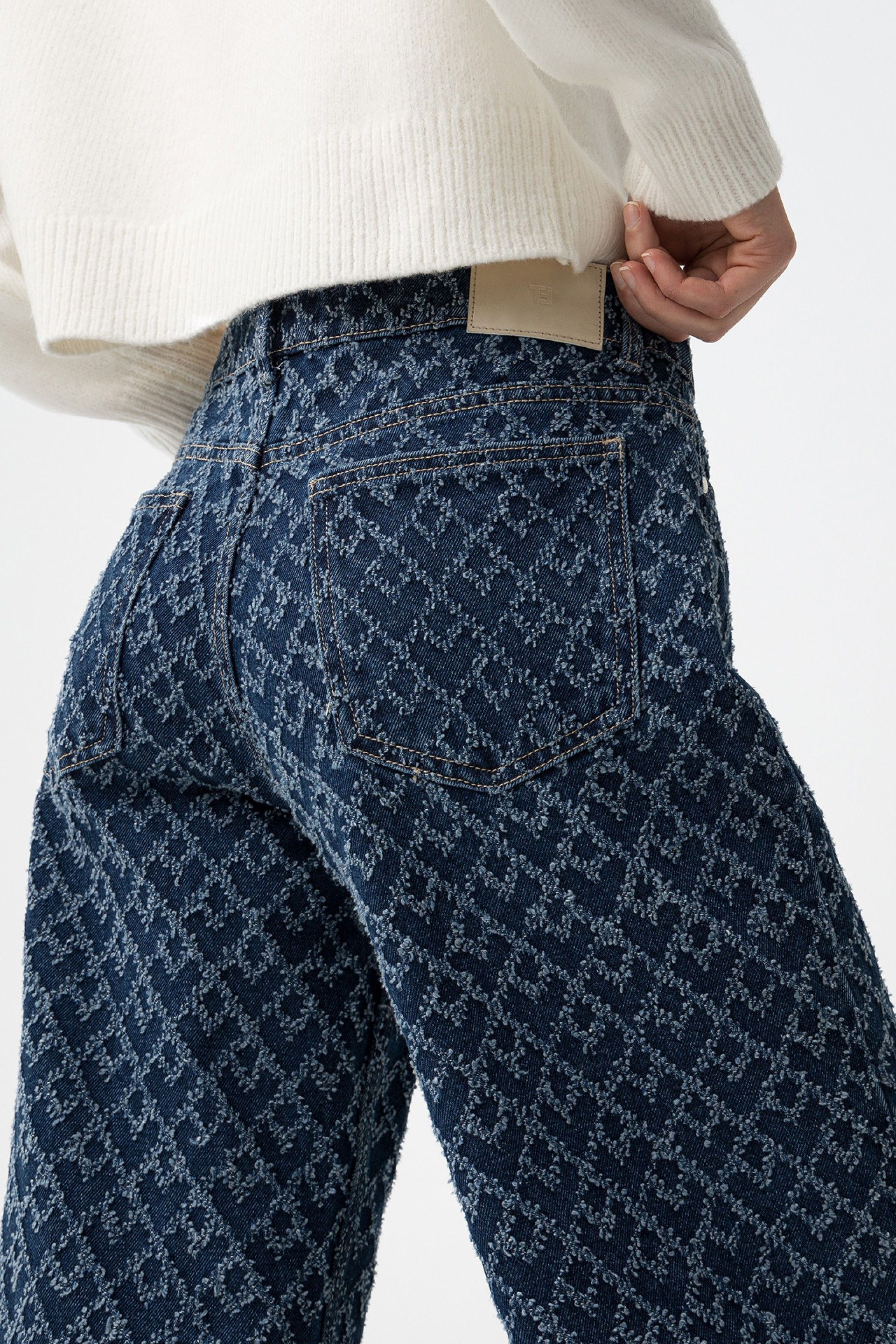 CELINE RELIEF JEANS - DARK BLUE