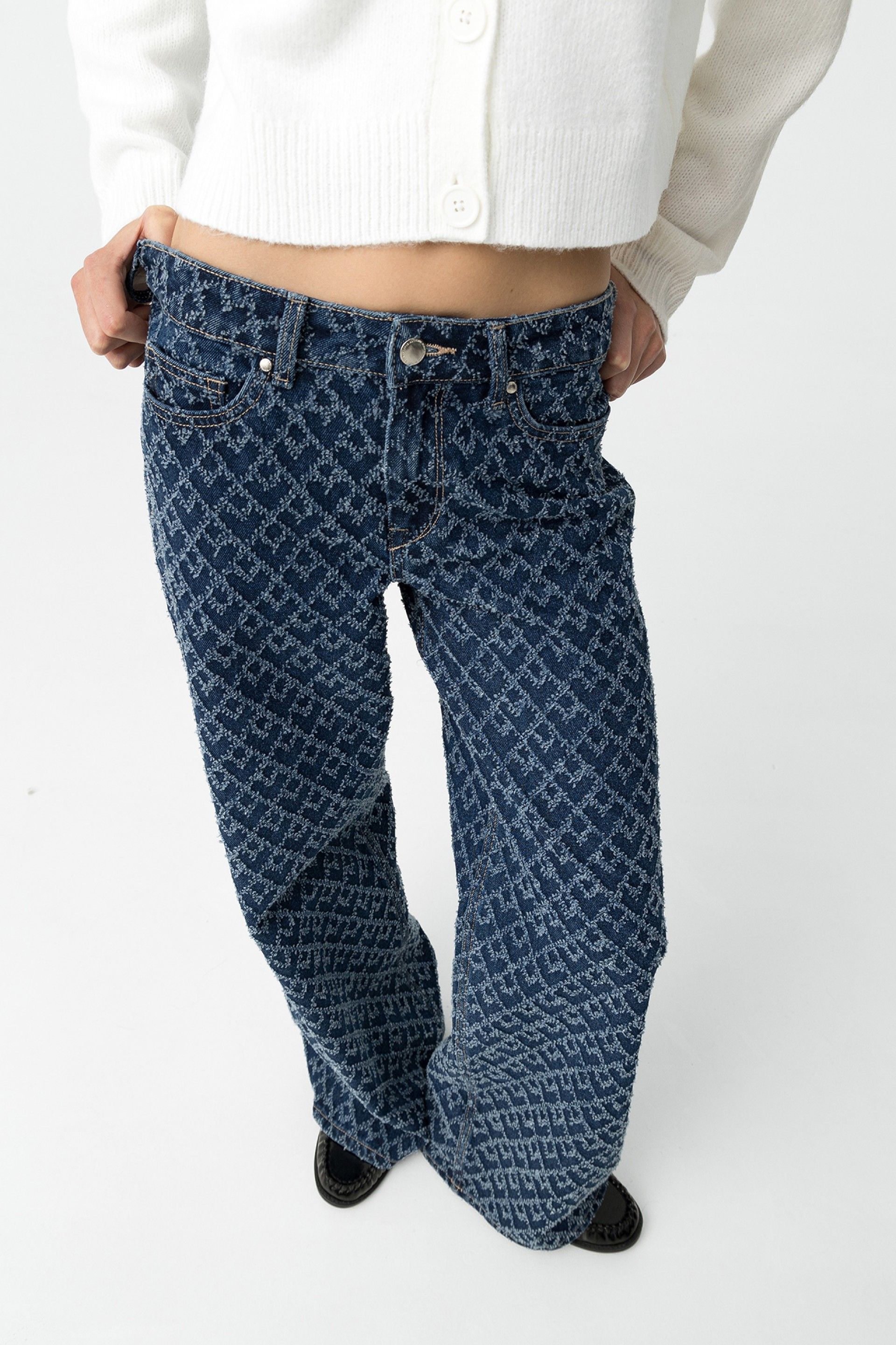 CELINE RELIEF JEANS - DARK BLUE